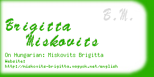 brigitta miskovits business card